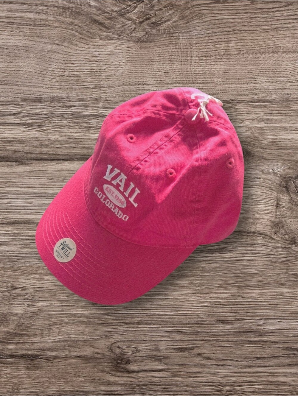 Vail Colorado Relaxed Twill Women's Fit Pink Baseball Cap